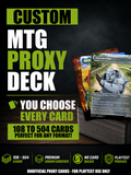 MTG Proxy Deck Carte Personalizzate – Mazzo da 108 a 504 Carte – Proxy – Uso per Playtest