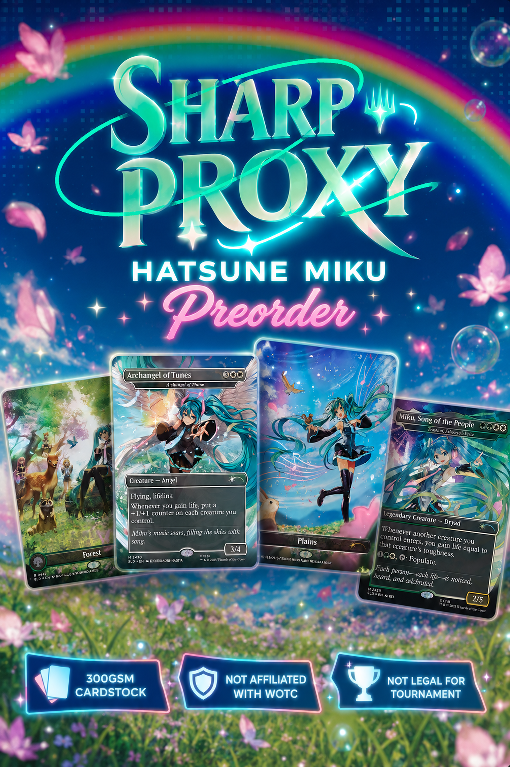 Hatsune Miku Commander Secret Lair Deck (Proxy) – PREORDER